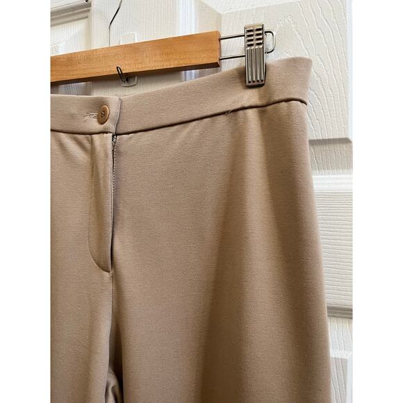 Eileen Fisher Camel Ponte Knit Elastic Waistband Pant Size Small 31 Inch Inseam - Picture 5 of 12